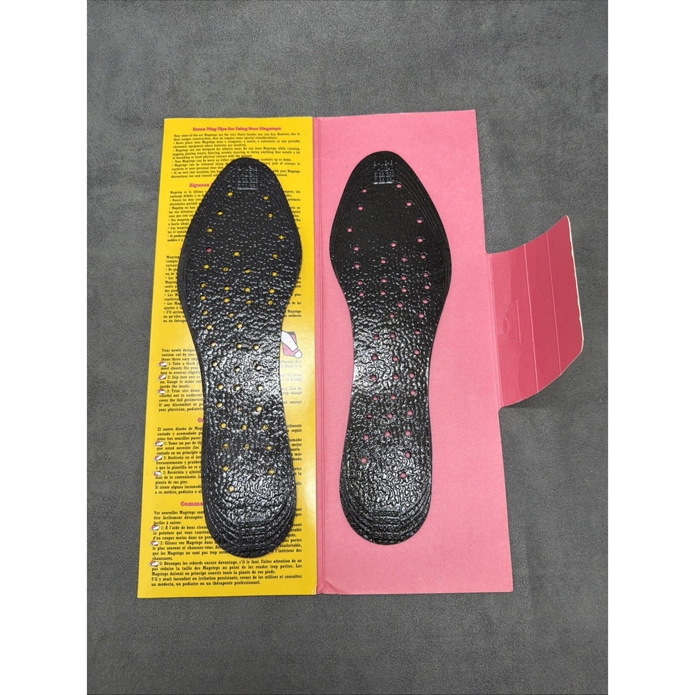 Vintage NIKKEN MAGSTEPS MAGNETIC INSOLES Womens Small 2000 Sizes 5-7 Narrow
